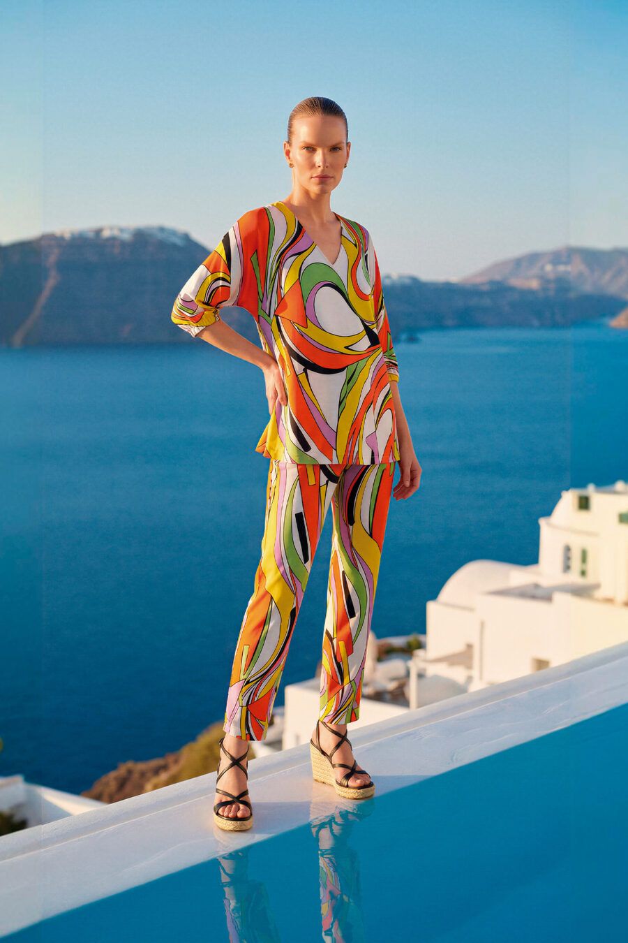 Pantalón fluido retro
