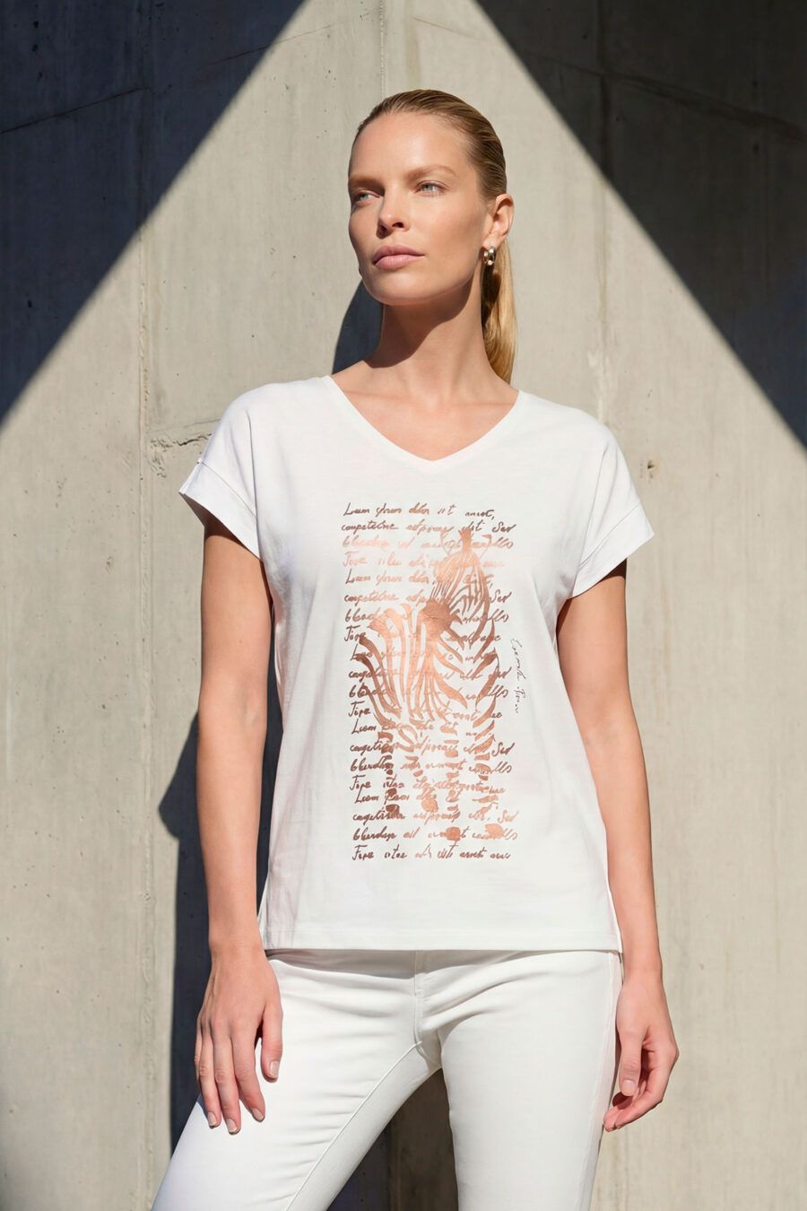 Camiseta cebra cobre
