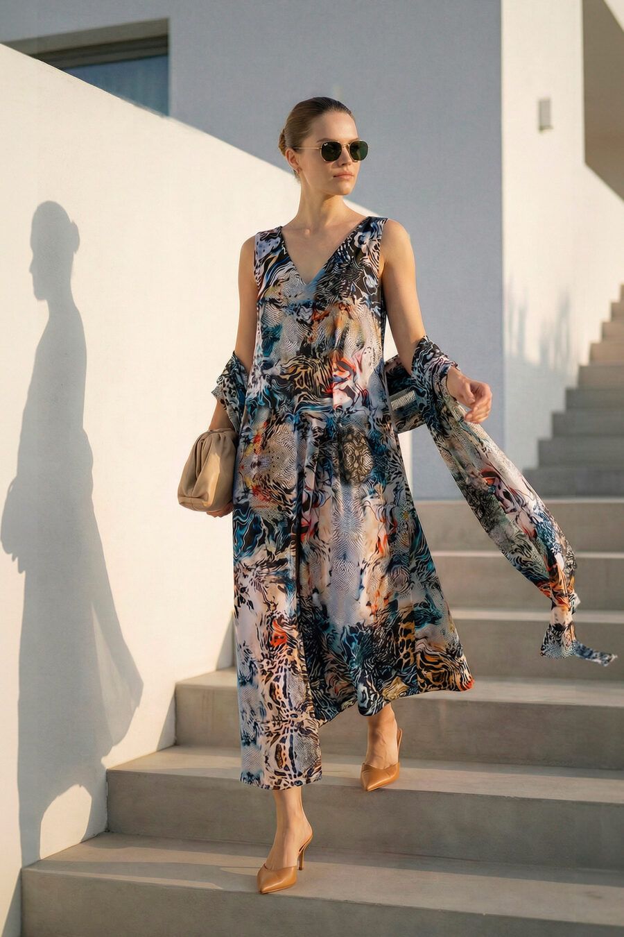 Vestido animal print