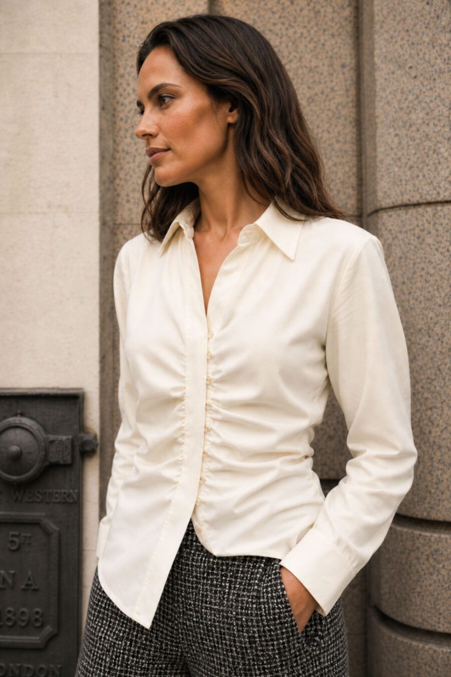 BLUSA BOTONES DORADOS
